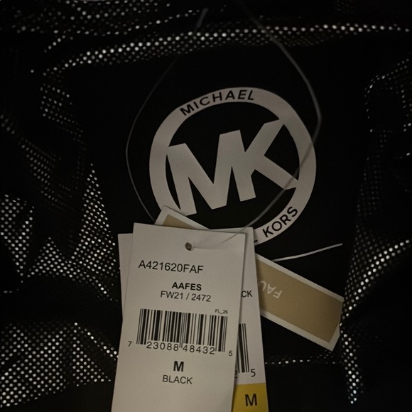 Michael Kors Black Puffer Jacket with Fur Hood - Picture 2 of 4